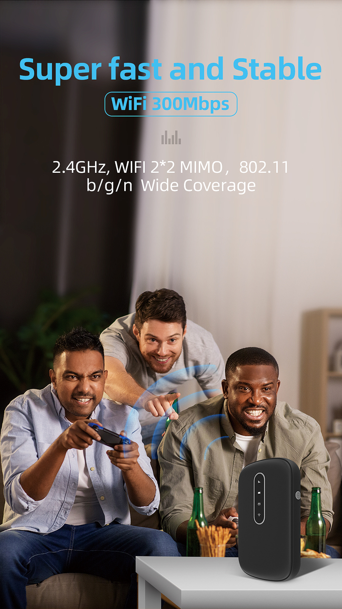 modem portátil de 2.4GHz WiFi com Internet móvel 1 do ponto quente LTE de Sim Card Slot 4G