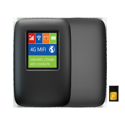 ponto quente móvel do router 150Mbps 4G WiFi de 2700mAh-3000mAh 4G Lte MiFi 15 dispositivos com painel LCD