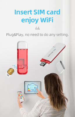 Dongle sem fio móvel SIM Card Slot Pocket Hotspot de LTE 4G USB