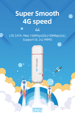 Dongle móvel sem fio Sim Card Portable Broadband Dongle de 150Mbps 4G USB