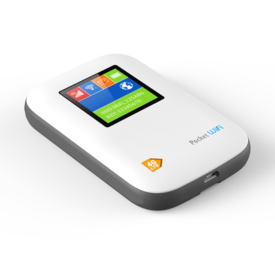 O router 4G móvel de MIFI com o modem de WiFi do bolso da tela 2700mAh-3000mAh destravou