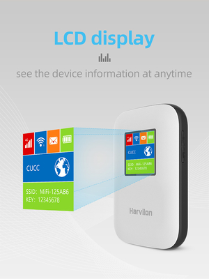 O router 4G móvel de MIFI com o modem de WiFi do bolso da tela 2700mAh-3000mAh destravou