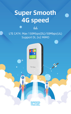 O router 4G móvel de MIFI com o modem de WiFi do bolso da tela 2700mAh-3000mAh destravou