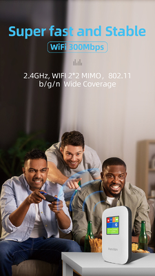 O router 4G móvel de MIFI com o modem de WiFi do bolso da tela 2700mAh-3000mAh destravou