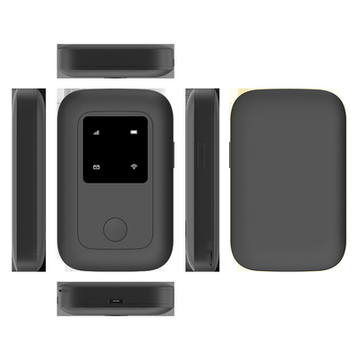 Router destravado de 4G Lte MiFi com luzes SIM Card Black do diodo emissor de luz