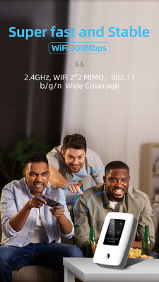 router sem fio do bolso de 5000mAh 4G com RJ45 Wan Lan Port