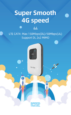 Apoio portátil sem fio B12/B17/B28 do router CAT4 150Mbps de 4g MiFi