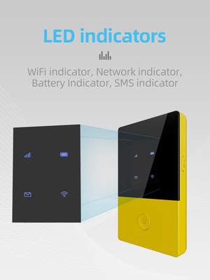 carro móvel portátil de WiFi do bolso do router 3G 4G com Sim Card Slot