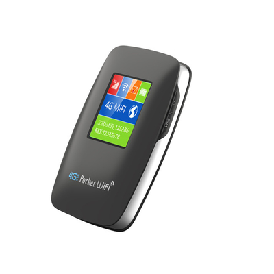 ponto quente móvel do router 150Mbps 4G WiFi de 2700mAh-3000mAh 4G Lte MiFi 15 dispositivos com painel LCD