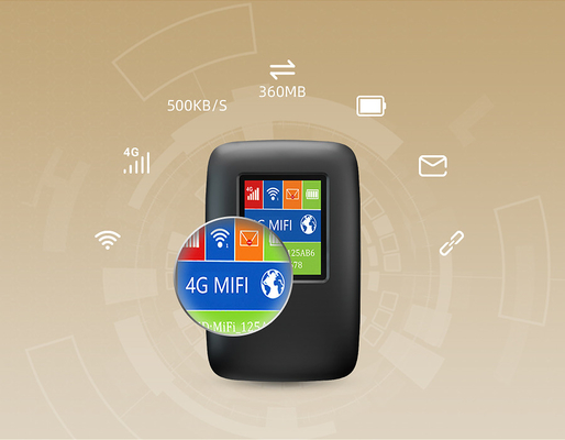 ponto quente sem fio de WIFI do router de 3000mAh 4G LTE MiFi com a faixa internacional do painel LCD