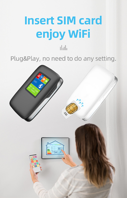 ponto quente sem fio de WIFI do router de 3000mAh 4G LTE MiFi com a faixa internacional do painel LCD