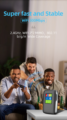 ponto quente sem fio de WIFI do router de 3000mAh 4G LTE MiFi com a faixa internacional do painel LCD
